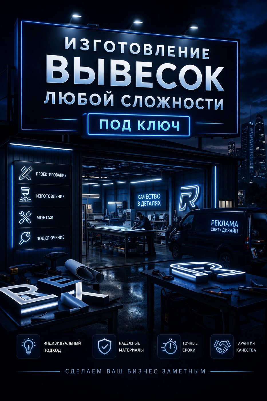 Изготовление вывесок