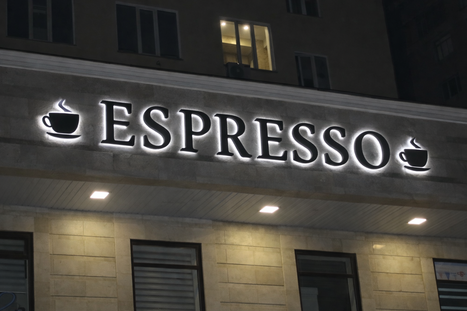 Буквы с подсветкой